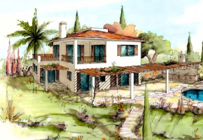 Tala, Paphos Отдельная Вилла На продажу | SY11930